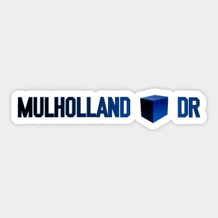 Mulholland Drive Box Sticker